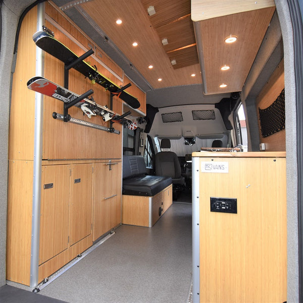 Murphy Bed L-Track + Ski Storage