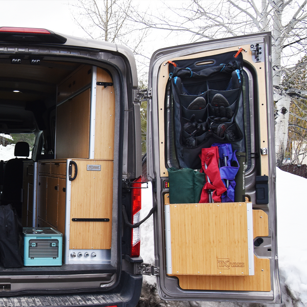 Passenger Side Locker shown with Camp Chairs and Pads